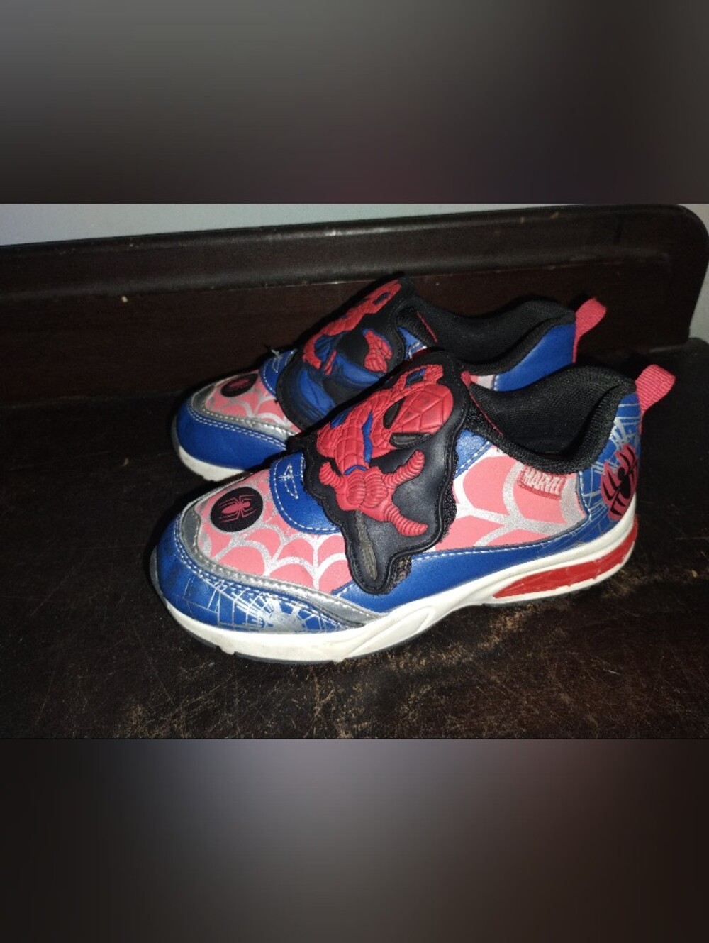 Spiderman Kids Sneakers in Blue, Pink & Red